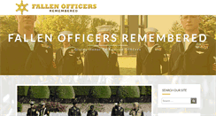 Desktop Screenshot of fallenofficersremembered.org